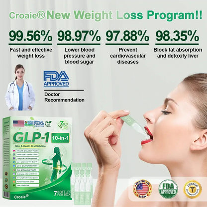 🇺🇸丨CROAIE® 𝐆𝐋𝐏-𝟏 10-𝐈𝐍-1 𝐇𝐞𝐚𝐥𝐭𝐡 𝐒𝐨𝐥𝐮𝐭𝐢𝐨𝐧 𝐎𝐫𝐚𝐥 𝐋𝐢𝐪𝐮𝐢𝐝  (𝐉𝐮𝐬𝐭 𝐨𝐧𝐜𝐞 𝐚 𝐝𝐚𝐲, 𝐯𝐢𝐬𝐢𝐛𝐥𝐞 𝐜𝐡𝐚𝐧𝐠𝐞𝐬 𝐢𝐧 7 𝐝𝐚𝐲𝐬） 💪 𝐅𝐨𝐫 𝐨𝐛𝐞𝐬𝐢𝐭𝐲, 𝐜𝐚𝐫𝐝𝐢𝐨𝐯𝐚𝐬𝐜𝐮𝐥𝐚𝐫 𝐡𝐞𝐚𝐥𝐭𝐡, 𝐝𝐢𝐚𝐛𝐞𝐭𝐞𝐬, 𝐬𝐥𝐞𝐞𝐩 𝐚𝐩𝐧𝐞𝐚, 𝐆𝐮𝐭 𝐇𝐞𝐚𝐥𝐭𝐡, 𝐣𝐨𝐢𝐧𝐭 𝐢𝐬𝐬𝐮𝐞𝐬, 𝐚𝐧𝐝 𝐦𝐨𝐫𝐞